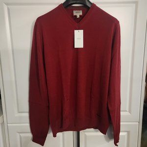Armani Collezioni Pure Virgin Lana Wool V-Neck Jumper